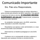 Comunicado Importante