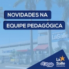 Novidades na Equipe Pedagógica