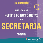 Mudança no horário de atendimento da Secretaria