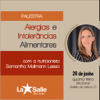 Palestra sobre alergia e intolerância alimentar