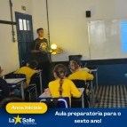 Aula praparatória para o sexto ano