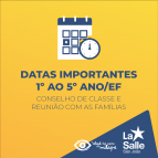 Datas importantes para os Anos Iniciais/EF