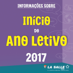 Informações sobre o início do ano letivo