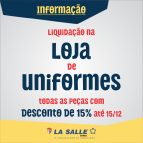 Loja de uniformes realiza LIQUIDAÇÃO de verão