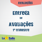 Entrega das avaliações 1º Trimestre de 2018