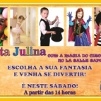 É NESTE SÁBADO - FESTA JULINA