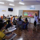 Primeira aula da 14B no Ambiente Educativo Inovador