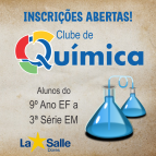 Abertas as inscrições para o Clube de QUÍMICA