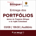 Portfólios do Turno Bilíngue e Inglês Extraclassse