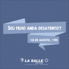 Hoje, 19h: Escola promove palestra sobre TDAH