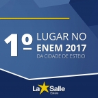 1º Lugar no ENEM 2017, da Cidade de Esteio