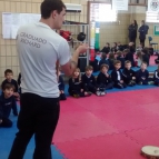 Alunos aprendem sobre a capoeira