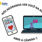 Abre a sua Câmera, nós adoramos ver você na aula.