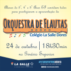 Vem aí a apresentação da Orquestra de Flautas