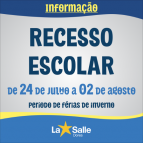 Informações sobre o período de Férias de Inverno