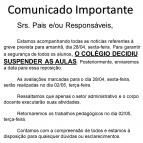 Comunicado Importante