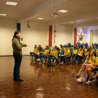 Palestra com a professora de alemão Ana Seerig