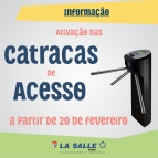 Ativação das catracas de acesso ao Colégio