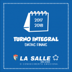 Datas importantes do Turno Integral