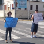 Estudantes realizam pedágio ecológico