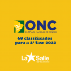 68 classificados para a 2ª fase da ONC 2022