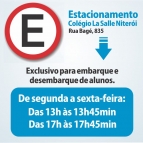 Estacionamento exclusivo no Colégio