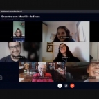 Alunos têm bate-papo virtual com Mauricio de Sousa 