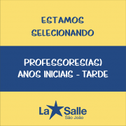 Seleção de professores(as) para Anos Iniciais/EF 