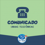 Comunicado: alteração temporária na linha telefônica