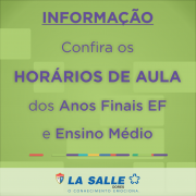 Horários de Aula Anos Finais EF e Ensino Médio