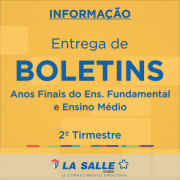 Entrega de Boletins do 2º Tri – Anos Finais EF e EM