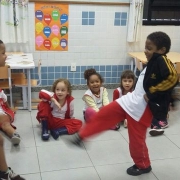 Roda de capoeira no dia da Abolição