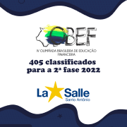 405 classificados para a 2ª fase da OBEF 2022