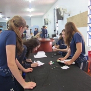 FEIRA DO DESAFIO MATEMÁTICO com os estudantes do 7º 