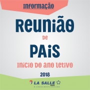 Disponível cronograma de Reunião de Pais