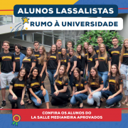 Parabéns aos novos universitários lassalistas!