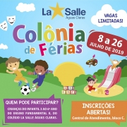 Participe da Colônia de Férias Julho 2019