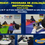 REALIZAÇÃO DO PROAVI - 5°AO 9°ANO 