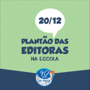 20/12: Plantão das Editoras no Colégio