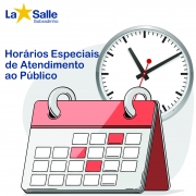 Horários Especiais de Atendimento ao Público