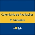 Calendário de Avaliações - 3º Trimestre