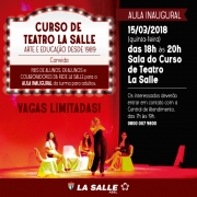 Aula inaugural do Curso de Teatro para adultos