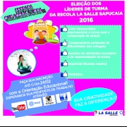 COMEÇOU A CAMPANHA DA ESCOLHA DOS LÍDERES DE TURMA