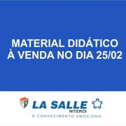 Último dia de venda do Material didático na Escola