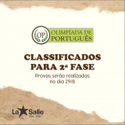 Alunos classificados para a 2ª fase da OP