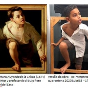 Alunos surpreendem com releituras de obras de arte