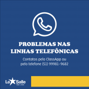 Problemas nas linhas telefônicas