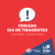 21/4: Feriado de Tiradentes