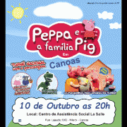 Peppa e a família pig se apresentam no dia 10/10