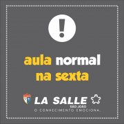 Atenção! Aula normal na sexta, 16 de junho